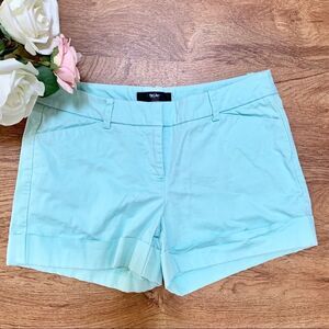 Mossimo Flat Front Shorts Mint Green Size 4